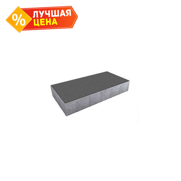 Плитка тротуарная Прямоугольник (Ла-Линия) В.5.П.10 гладкий серый 600х300х100 мм