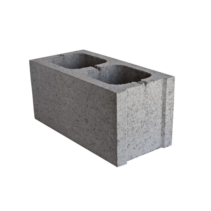 Блок керамзитобетонный стеновой 2-х пустотный М-50 390х188х290 мм