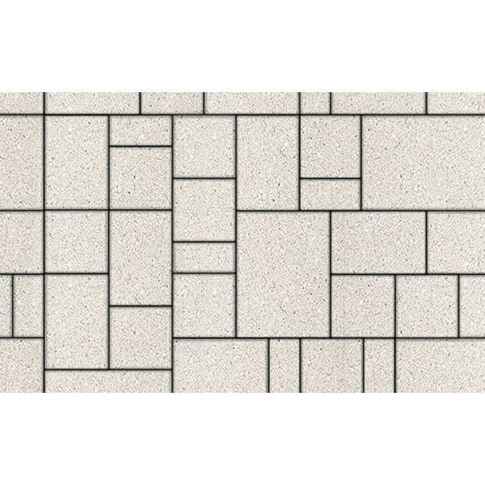 Плитка тротуарная Мюнхен Б.2.Ф.6см гладкий белый