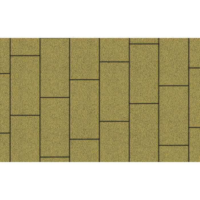 Плитка тротуарная Прямоугольник (Ла-Линия) Б.10.П.8 гранит желтый, 300х150х80 мм