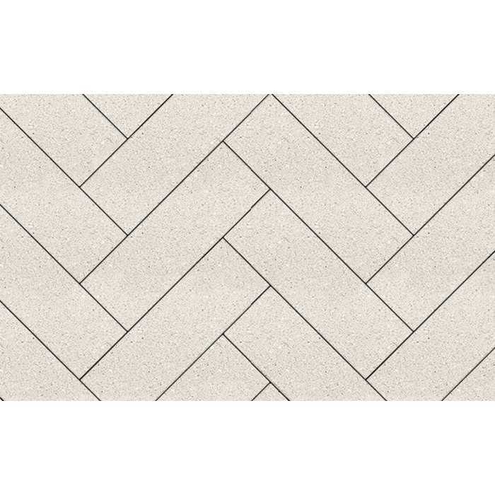 Плитка тротуарная Паркет Б.6.П.8 гладкий белый 600х200х80 мм